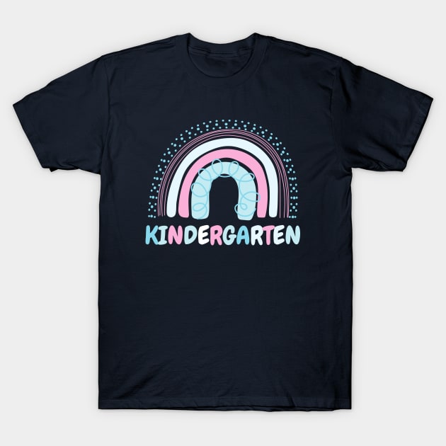 Kindergarten, First day of Kindergarten, First Day Of Preschool, Kindergarten Rainbow Back to School Gift T-Shirt by Hussar